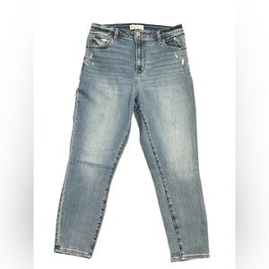 Abercrombie & Fitch Light The Super Ankle Highrise light washed blue Jeans